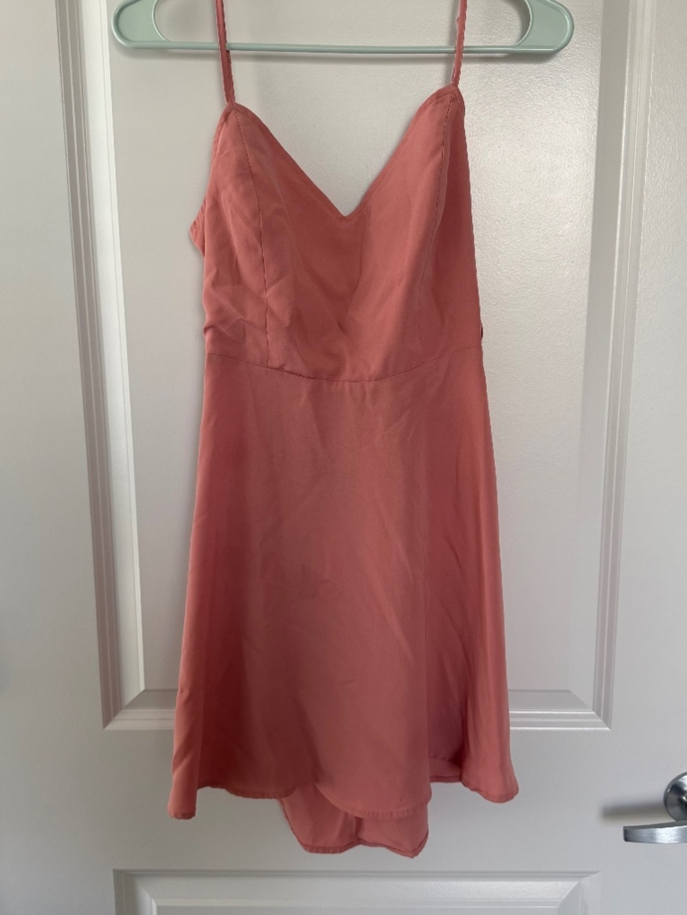 Women's Forever 21 Above Knee Mini Dress Salmon Pink Small